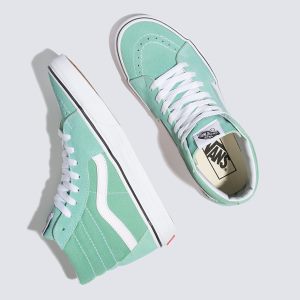 Vans Bayan Spor Ayakkabı Sk8-Hi Yeşil/Beyaz | 74049-779